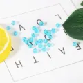 Sparkling 4mm light blue faceted bicone crystal beads for DIY handmade jewelry crafts - Lake Blue
