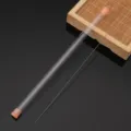 Professional long stainless steel beading needle with a clear storage tube for DIY jewelry - Length approx 17cm / 0.5mm (1 Piece/Tube)