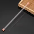 Professional long stainless steel beading needle with clear protective storage tube for DIY - Length approx 17cm / 0.4mm (1 Piece/Tube)