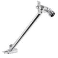 Adjustable stainless steel shower extension arm with a polished chrome finish for bathrooms - Extension Arm Only / Silver