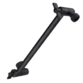 Adjustable matte black stainless steel shower extension arm for bathroom - Extension Arm Only / Black