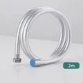 Zilveren 2m PVC doucheslang met 5-laags explosieveilig en duurzaam ontwerp - 2m / Zilver