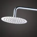 Durable high-pressure stainless steel rain shower head with polished chrome finish - Round With 30cm Arm / 8 Inch