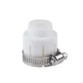 Universal faucet adapter with stainless steel hose clamp for kitchen sink - Universal Connector (Fine Thread)
