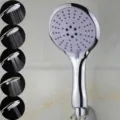 High pressure 5-spray mode handheld shower head with polished chrome finish for bathroom - 5-Mode Large Flow