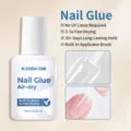 KOSKOE 15ml luchtdrogende nagellijm voor tips, sneldrogend, geen UV-lamp nodig. - Luchtdrogende Nagellijm / 15ml Met Kwast