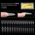 Set di forme doppie per unghie ovali BORN PRETTY con 15 misure per estensione - Forma Ovale (63287-02) / 240 Pezzi
