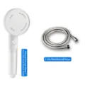 High pressure filtered handheld shower head set with 1.5m reinforced stainless steel hose - Filtered Shower Head + 1.5m Reinforced Hose