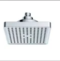 Premium 6-inch square rainfall shower head with polished chrome finish for bathroom - Silver Filtered Shower Head