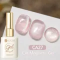 Vernis à ongles UR SUGAR Cat Magnetic Gel CA27 rose pailleté soak-off UV LED nail art - CA27