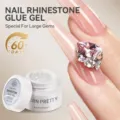Professionele 5ml heldere nagel-strass-lijm-gel voor grote edelstenen en 3D-nagelkunst. - 5ml Transparante Strass Gel