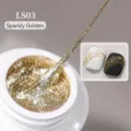 High viscosity sparkly golden spider nail gel for creative line nail art designs - Sparkly Golden (LS03)