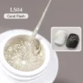 Professional silver glitter nail drawing gel in shade LS04 Carat Flash for high-shine art - Carat Flash (LS04)