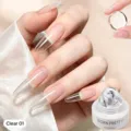 Gel d'extension d'ongles transparent BORN PRETTY 15 ml pour le stylisme d'ongles UV - 01 Transparent