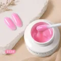 Gel d'extension d'ongles rose laiteux translucide BORN PRETTY 15 ml pour manucure, teinte YC04 - Rose Laiteux (YC04)
