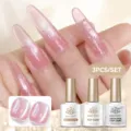 Coffret de 3 vernis BORN PRETTY avec top coat effet goutte d'eau et gel rose clair - Ensemble de 3 Pièces 02 / 3 Bouteilles