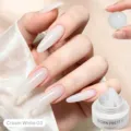 BORN PRETTY 15ml gel d'extension d'ongles blanc crème non collant pour modelage UV - 03 Blanc Crème