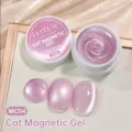 Vernis à ongles magnétique œil de chat rose scintillant LILY'CUTE pour manucure pro - MG04