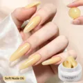 Gel d'extension d'ongles non collant BORN PRETTY 15ml en Soft Nude 06 jaune crème - 06 Nude Doux