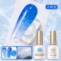 Coffret de vernis à ongles gel effet ondulation d'eau BORN PRETTY avec top coat - Ensemble 2 Pièces 05 / Ensemble deux pièces
