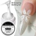 LILY'CUTE Pearl White 5D Sculpting Building Gel for 3D Flower Nail Art Decoration - 8ml Canned / Pearl White
