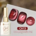 Vernis à ongles gel magnétique œil de chat UR SUGAR 15ml en rouge vin profond CA13 - CA13