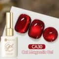 Vernis UR SUGAR Gel Magnétique Oeil de Chat Rouge Grenat CA30 pour nail art professionnel - CA30
