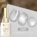 Vernis gel magnétique UR SUGAR CA01 effet œil de chat scintillant blanc perle UV LED - CA01
