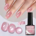 Smalto gel magnetico rosa LILY'CUTE con effetto perle di vetro traslucido, 7 ml - MC22