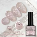 Esmalte de uñas LILY'CUTE Water Light Reflective Glitter en tono brillante WR02 - WR02 (Rosa Claro Brillante)
