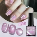 Smalto gel magnetico LILY'CUTE MC23 rosa viola effetto occhio di gatto aurora - MC23