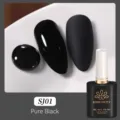 BORN PRETTY SJ01 Pure Black vernis à ongles gel soak off pour manucure professionnelle - Noir Pur (SJ01)