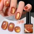 Smalto LILY'CUTE Occhio di Gatto Ambra MC25, Effetto Cristallo Trasparente (7ml) - MC25