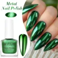 LILY'CUTE metallic mirror nail polish in JS07 green shade with 7ml bottle - JS07-Mirror Green
