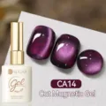 Vernis gel magnétique œil de chat UR SUGAR violet profond teinte CA14 brillant - CA14