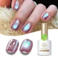 BORN PRETTY Red-Brown Ice Crystal Cat-Eye Gel Polish with Shimmer Effect for Nail Art - Aurora Cat Eye (MY46)