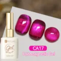 Vernis à ongles gel magnétique œil de chat fuchsia UR SUGAR CA17, effet verre 15 ml - CA17