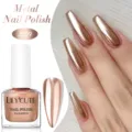 LILY'CUTE high shine mirror metallic rose gold nail polish with a smooth chrome finish - JS09-Mirror Champagne Gold