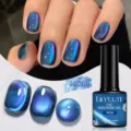 Profi LILY'CUTE Cat Magnetic Gel in MC28 mit tiefblauem Aurora Glaskugelleffekt für Nägel - MC28 (Dunkelblau)
