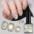 LILY'CUTE MC09 Gel Magnetico Cat Eye Argento con effetto perla di vetro per le unghie - MC09
