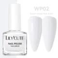 Vernis à ongles blanc pur LILY'CUTE WP02 à base d'eau flacon 7ml avec nuancier de couleur - Vernis à Ongles à l'Eau / 02 Blanc