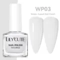 Vernis à ongles LILY'CUTE WP03 à base d'eau, inodore, avec un fini blanc translucide - Vernis à Ongles à l'Eau / 03 Blanc Crème