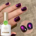 BORN PRETTY 10ml deep purple ice crystal cat eye magnetic gel nail polish for nails - Dark Purple Red (MY43)