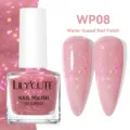 Esmalte de uñas rosa a base de agua LILY'CUTE WP08 con purpurina holográfica 7ml - Esmalte de Uñas a Base de Agua / 08 Rosa púrpura con brillo