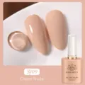 Vernis à ongles gel BORN PRETTY Cream Nude nuance SJ09 finitions brillante et mate - Nu Crème (SJ09)