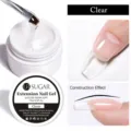 Professional UR SUGAR 15ml clear nail extension gel for quick nail building and repair - 01/Clear