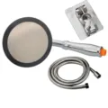 15cm high-pressure handheld shower head set including a 1.5m hose and punch-free mount - 15cm pressurized disassembly +1.5 m tube + no drilling