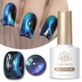 Born Pretty Magnet-Gel-Nagellack mit Galaxy-Katzenaugeneffekt und Glitzer - Aurora Verlauf (MY35)