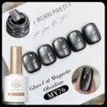 BORN PRETTY Glass Cat Magnetic Gel Polish in Obsidian MY76 for shimmering nail art - Obsidian (MY76)