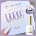 BORN PRETTY Lavendel Glasperlen Katzenauge Magnetischer Gellack Pure Love MY108 - Lavender Purple (MY108)